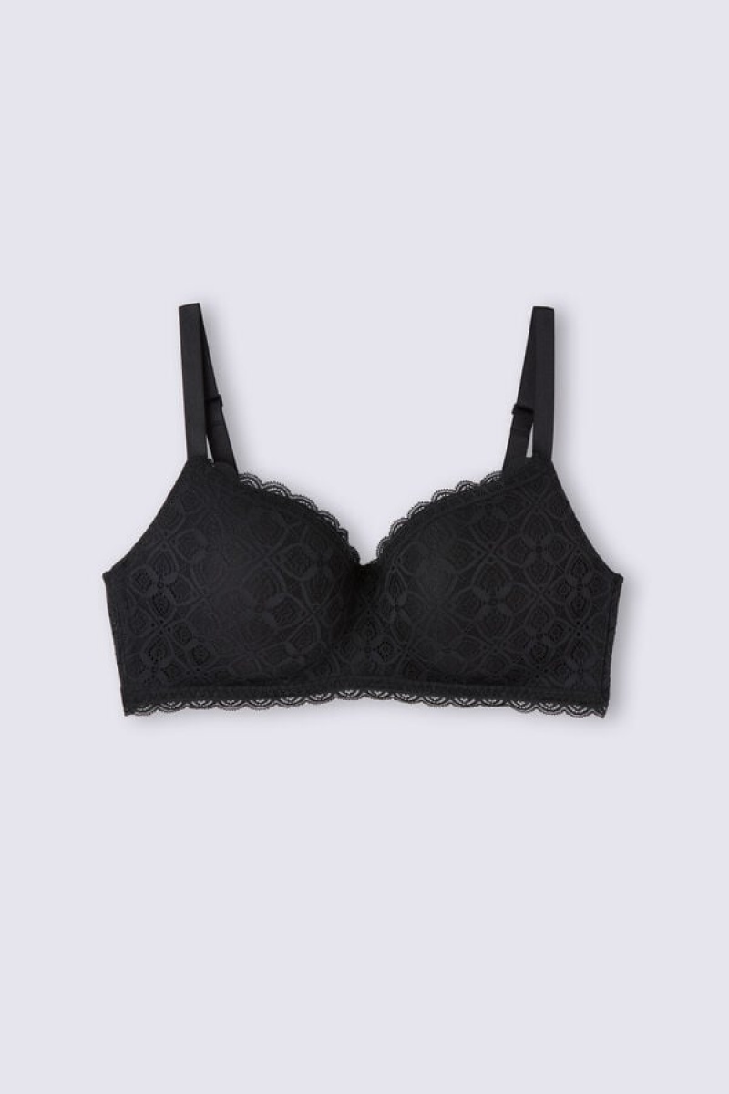 Intimissimi Adele Triangle Bra In Lace Crne | SN-ITMSM56694