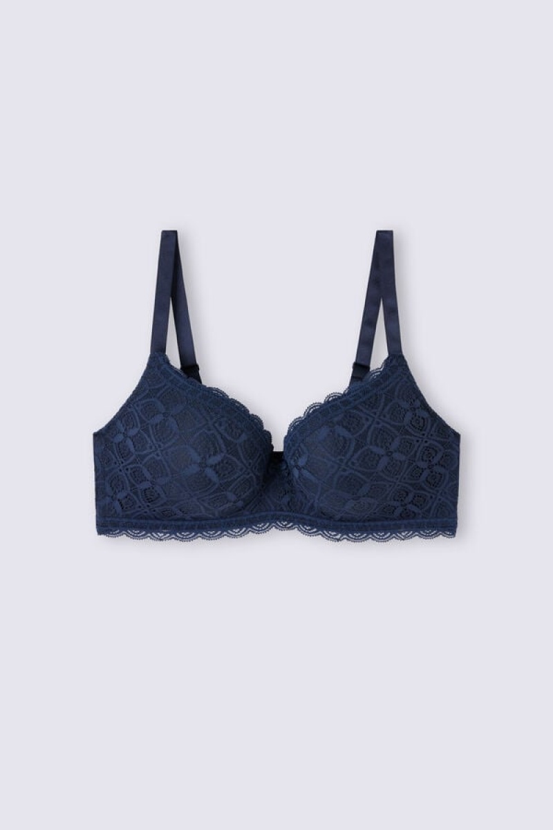 Intimissimi Adele Triangle Bra In Lace Plave | SN-ITMSM56701