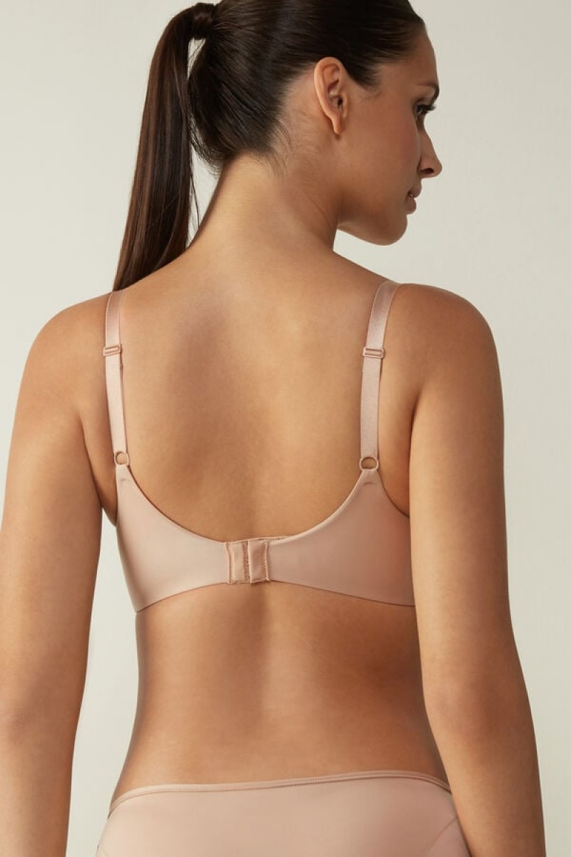 Intimissimi Adele Triangle Bra In Ultralight Microfiber Bež | SN-ITMSM56635