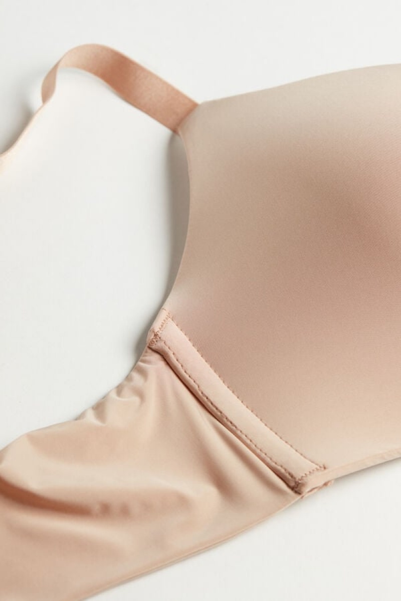 Intimissimi Adele Triangle Bra In Ultralight Microfiber Bež | SN-ITMSM56635