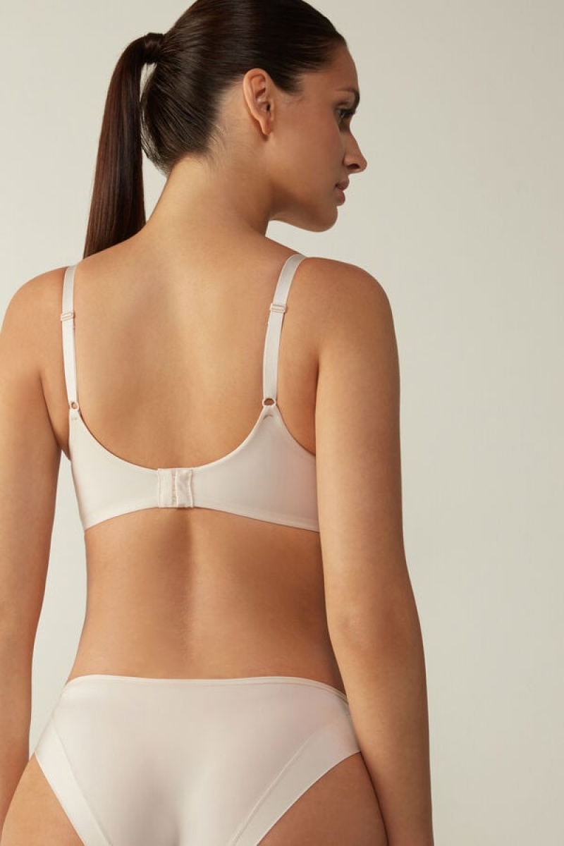 Intimissimi Adele Triangle Bra In Ultralight Microfiber Bež | SN-ITMSM56643