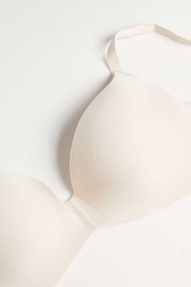 Intimissimi Adele Triangle Bra In Ultralight Microfiber Bež | SN-ITMSM56643