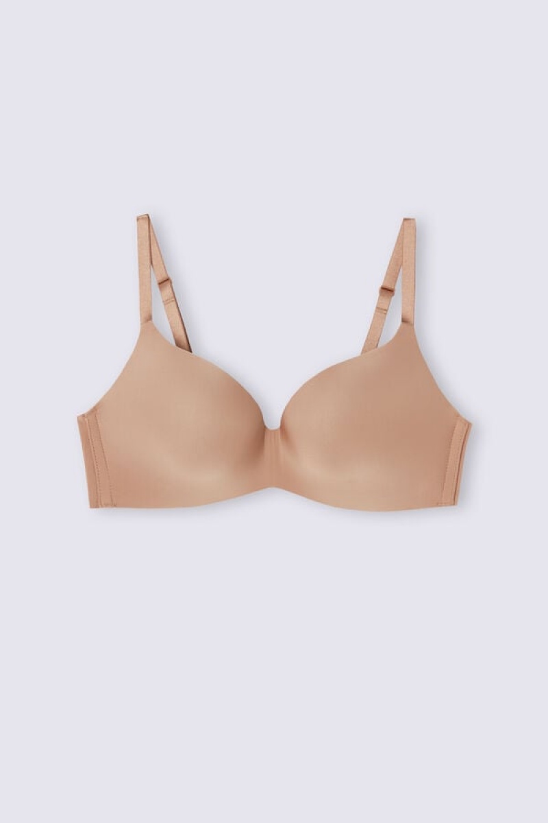 Intimissimi Adele Triangle Bra In Ultralight Microfiber Bež | SN-ITMSM56675