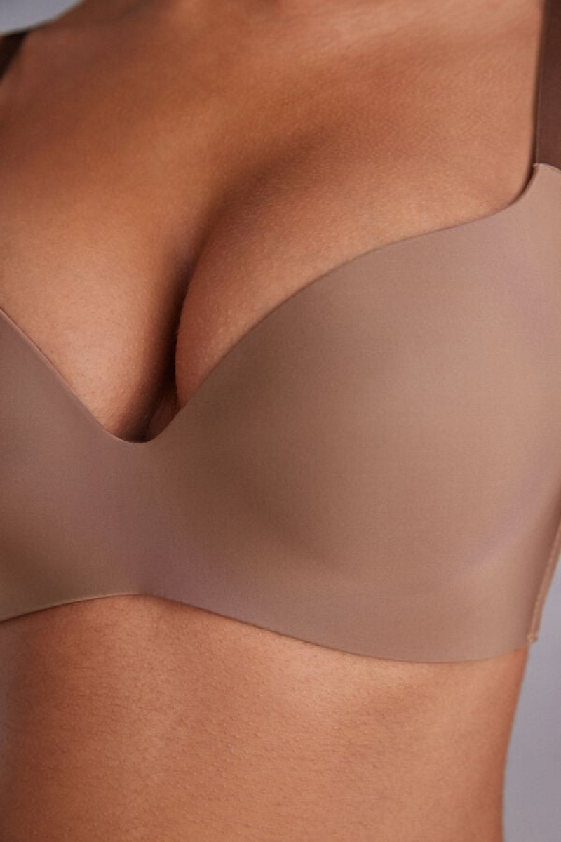 Intimissimi Adele Triangle Bra In Ultralight Microfiber Bež | SN-ITMSM56677