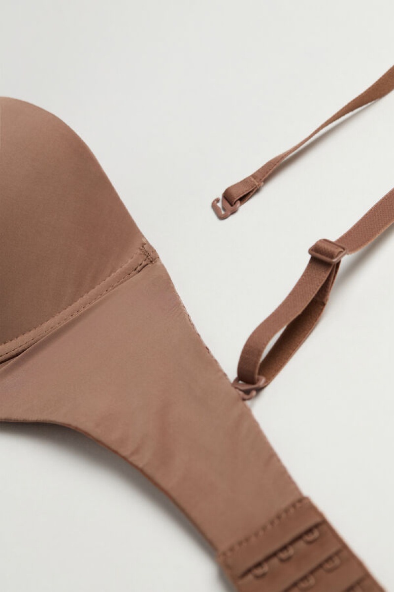 Intimissimi Anna Bandeau Bra In Ultralight Microfiber Bež | SN-ITMSM57195