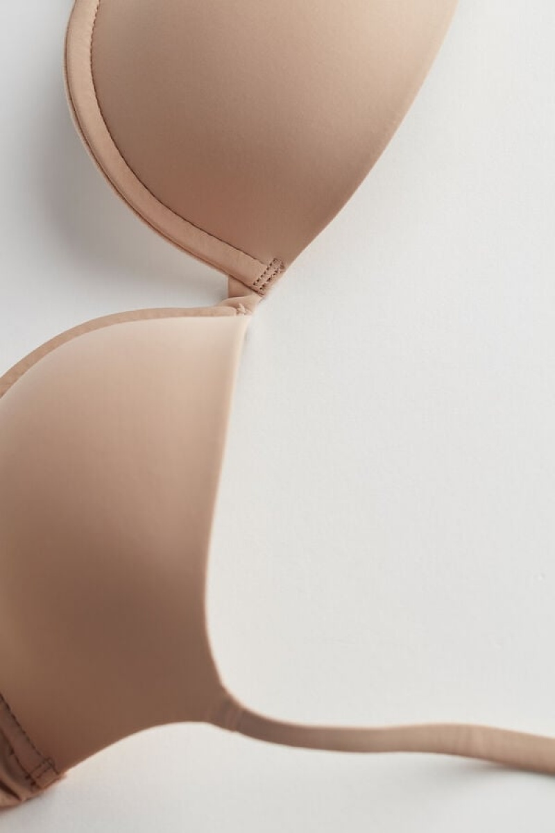 Intimissimi Bellissima Push-up Bra In Microfiber Bež | SN-ITMSM57153