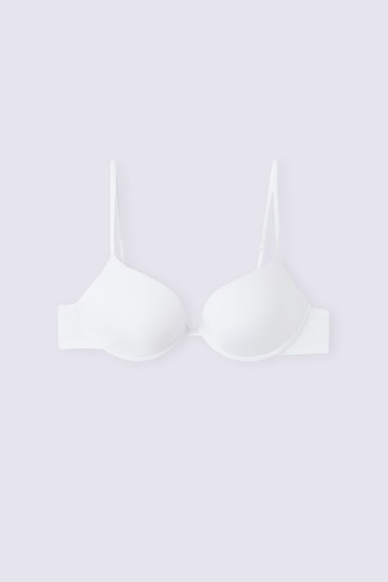 Intimissimi Bellissima Push-up Bra In Ultralight Microfiber Bijele | SN-ITMSM56777