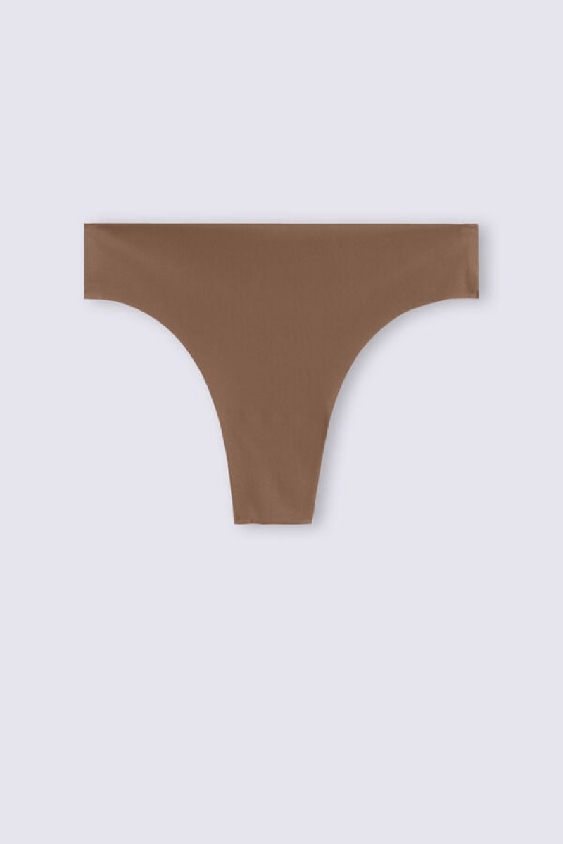 Intimissimi Brazilian Panties In Seamless Ultra Light Microfiber Bež | SN-ITMSM57424