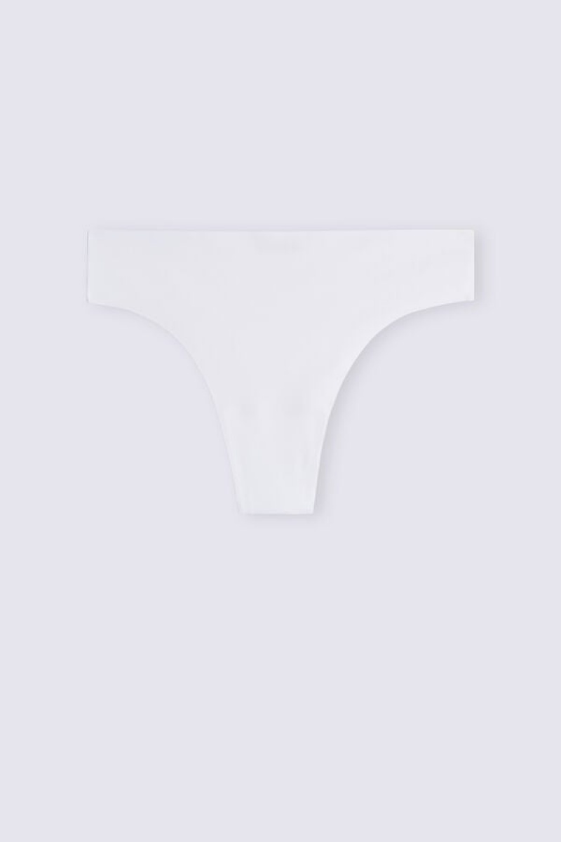 Intimissimi Brazilian Panties In Seamless Ultra Light Microfiber Bijele | SN-ITMSM57410