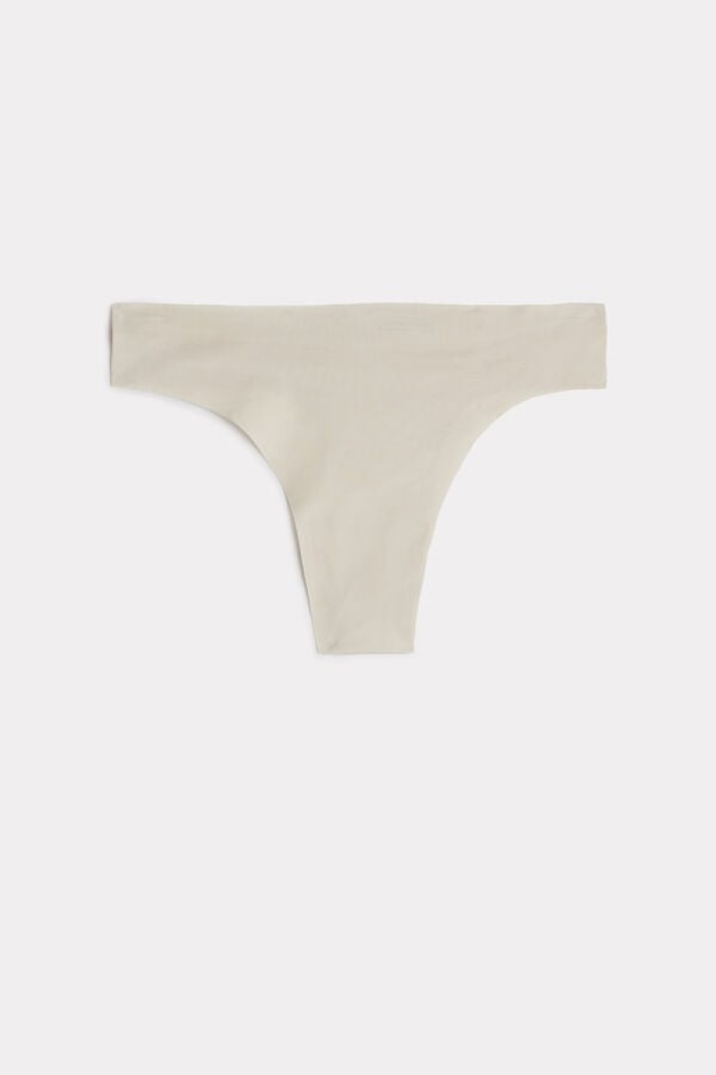 Intimissimi Brazilian Panties In Seamless Ultra Light Microfiber Bež | SN-ITMSM57413