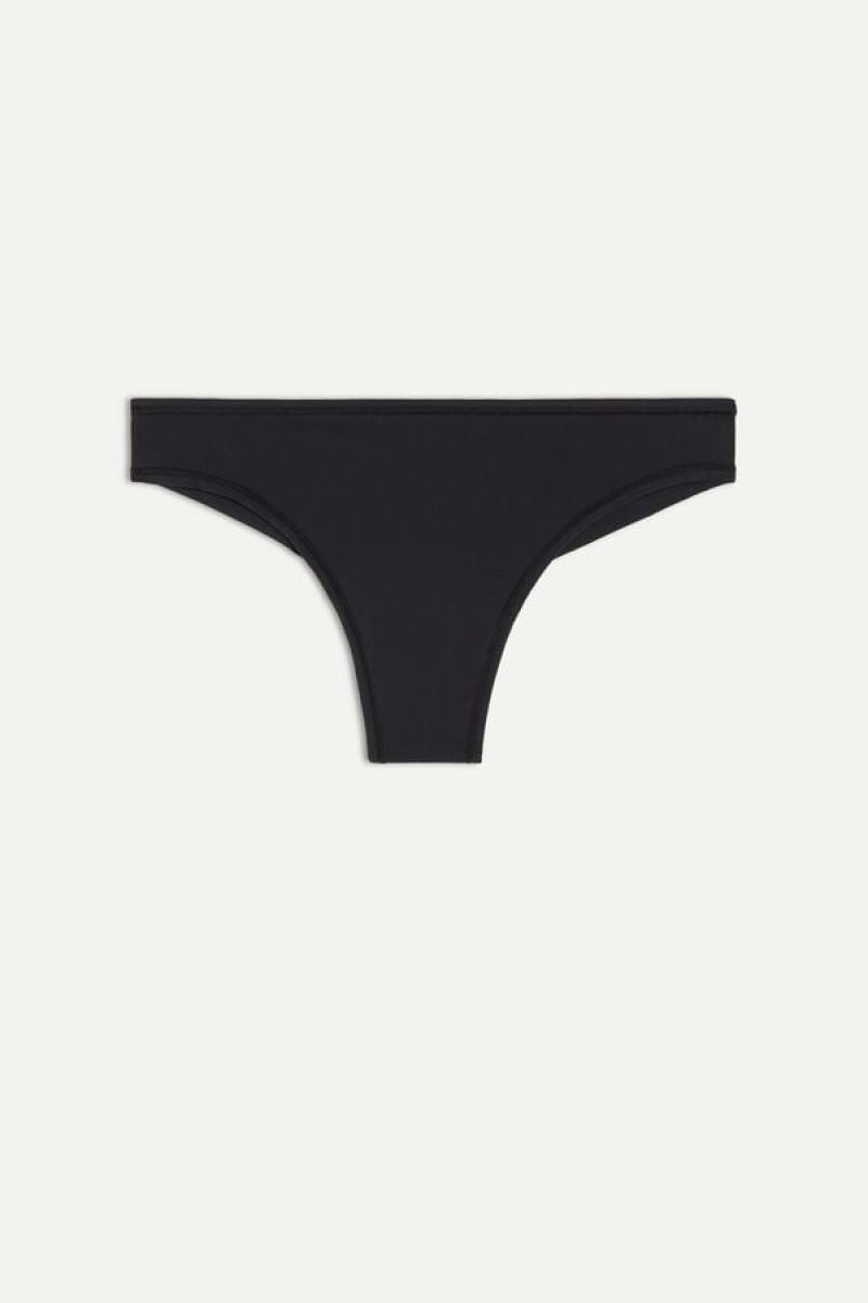 Intimissimi Brazilian Panties In Ultralight Microfiber Crne | SN-ITMSM57434