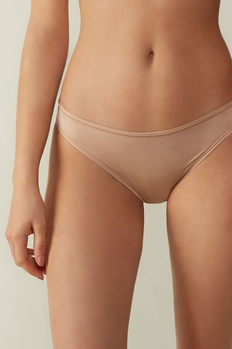 Intimissimi Brazilian Panties In Ultralight Microfiber Bež | SN-ITMSM57435