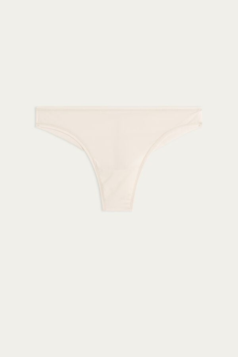 Intimissimi Brazilian Panties In Ultralight Microfiber Bež | SN-ITMSM57436