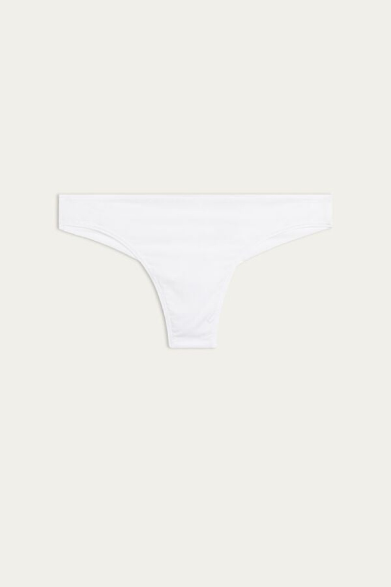 Intimissimi Brazilian Panties In Ultralight Microfiber Bijele | SN-ITMSM57437