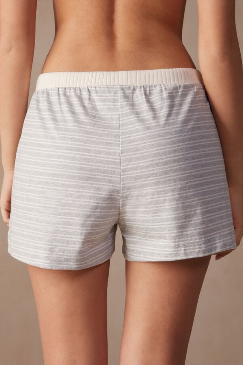 Intimissimi Casual Sunday Shorts Bijele | SN-ITMSM58339