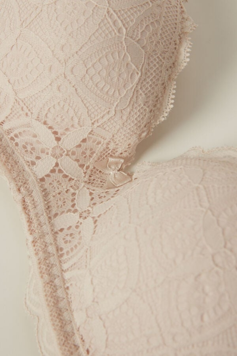 Intimissimi Claudia Balconette Bra In Lace Bež | SN-ITMSM57125