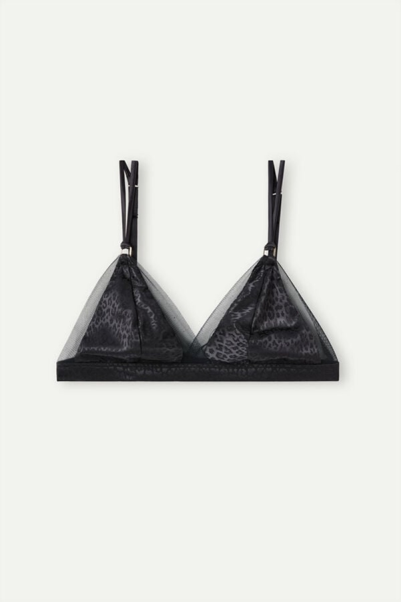 Intimissimi Cool Minimal Emma Triangle Bra Crne | SN-ITMSM56662