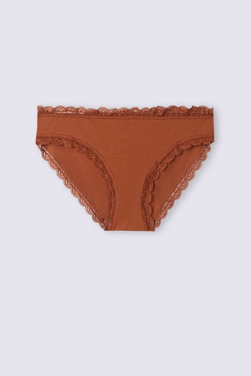 Intimissimi Cotton And Lace Panties Narančaste | SN-ITMSM57590