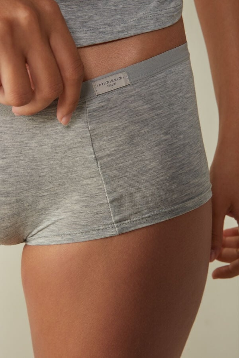 Intimissimi Cotton Boyshorts Sive | SN-ITMSM57653