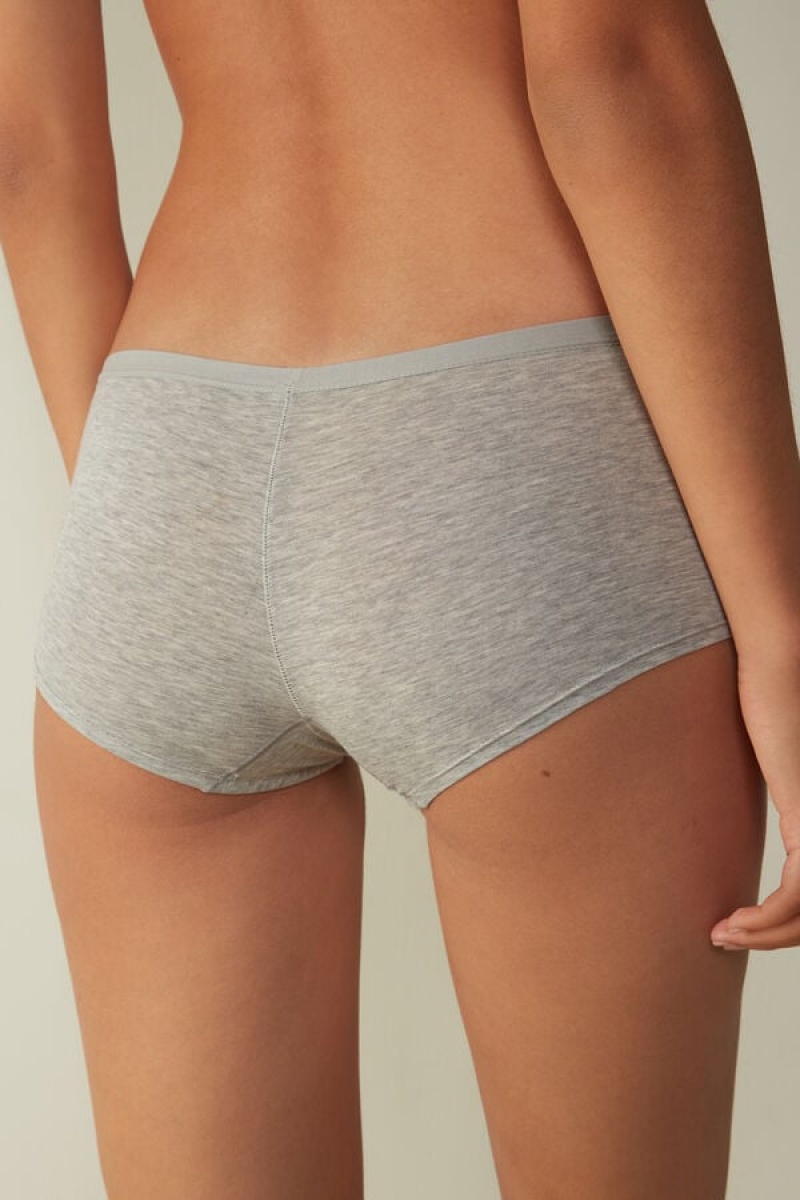 Intimissimi Cotton Boyshorts Sive | SN-ITMSM57653