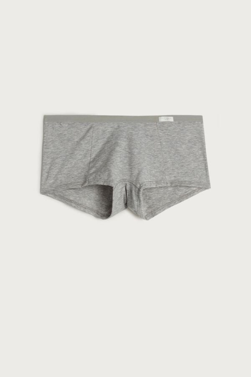 Intimissimi Cotton Boyshorts Sive | SN-ITMSM57653