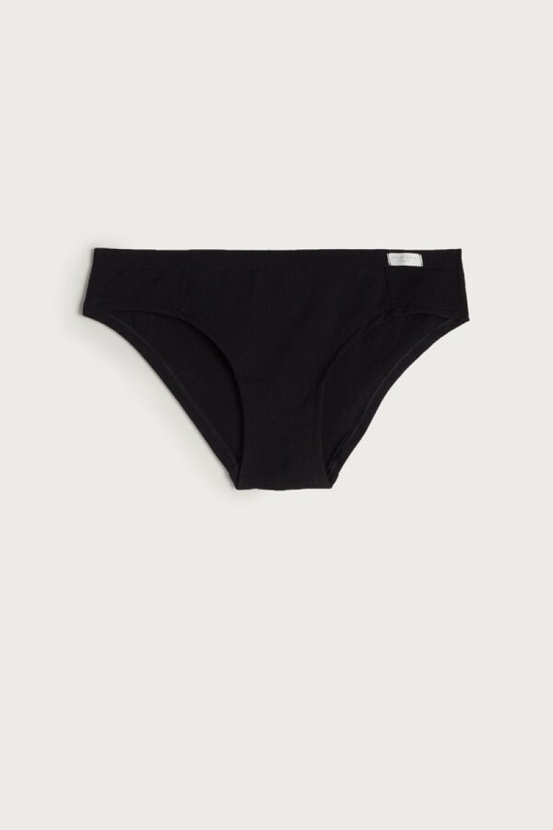 Intimissimi Cotton Panties Crne | SN-ITMSM57520