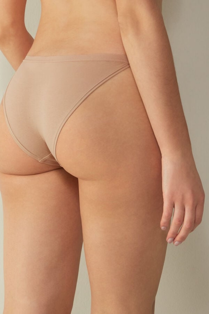 Intimissimi Cotton String Panties Bež | SN-ITMSM57553