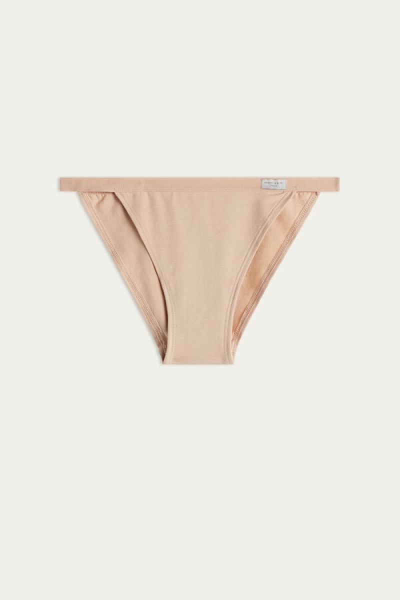 Intimissimi Cotton String Panties Bež | SN-ITMSM57553