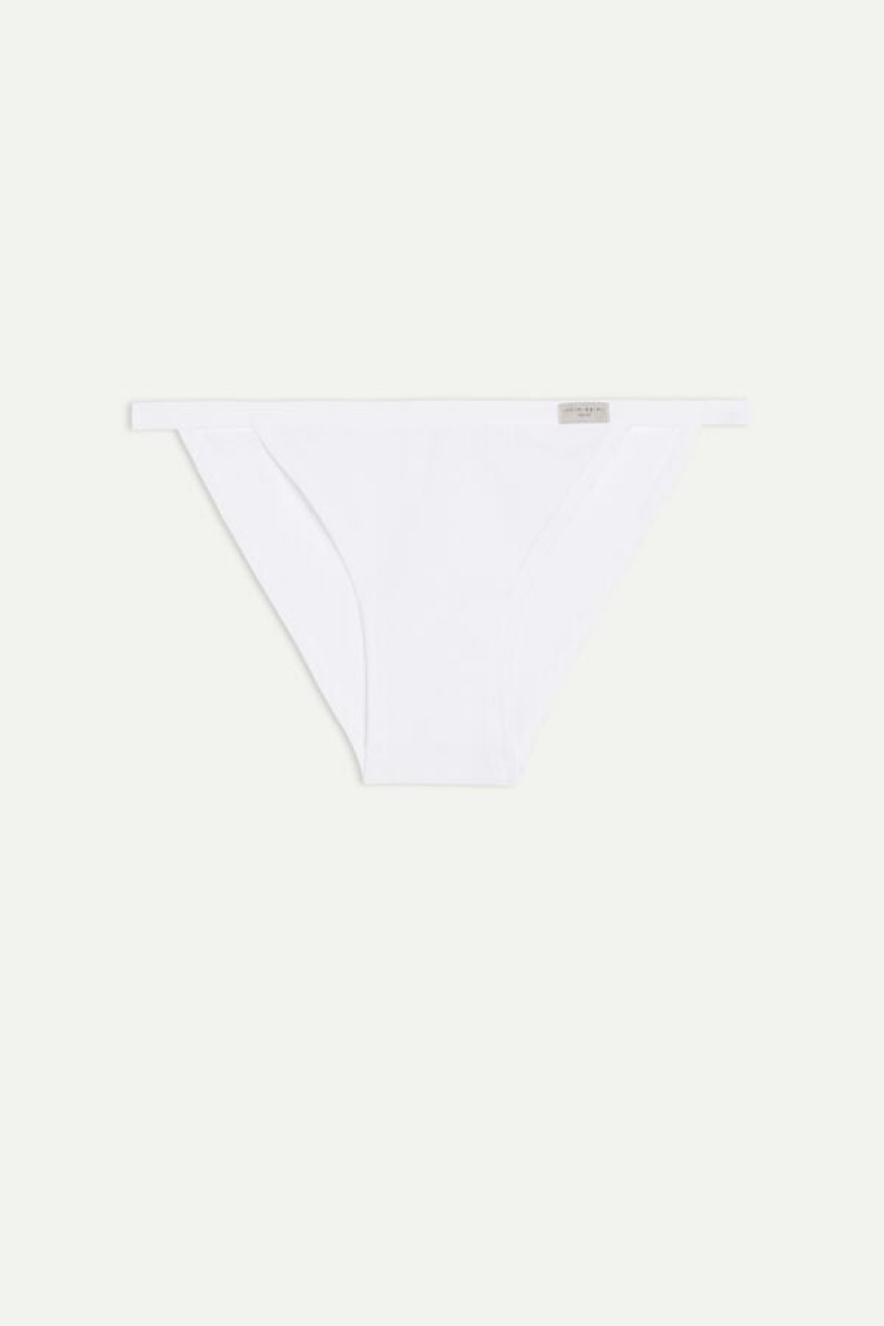 Intimissimi Cotton String Panties Bijele | SN-ITMSM57550