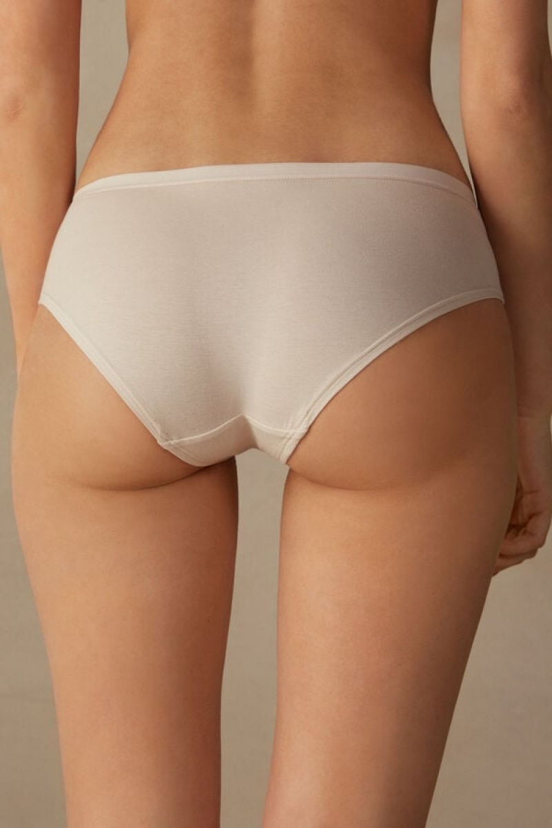 Intimissimi Cozy Panties In Cotton Bež | SN-ITMSM57578