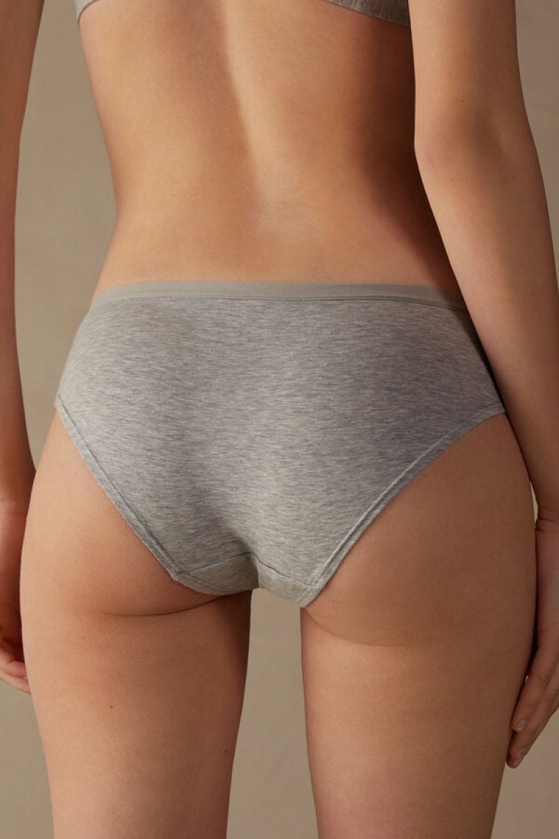 Intimissimi Cozy Panties In Cotton Sive | SN-ITMSM57574