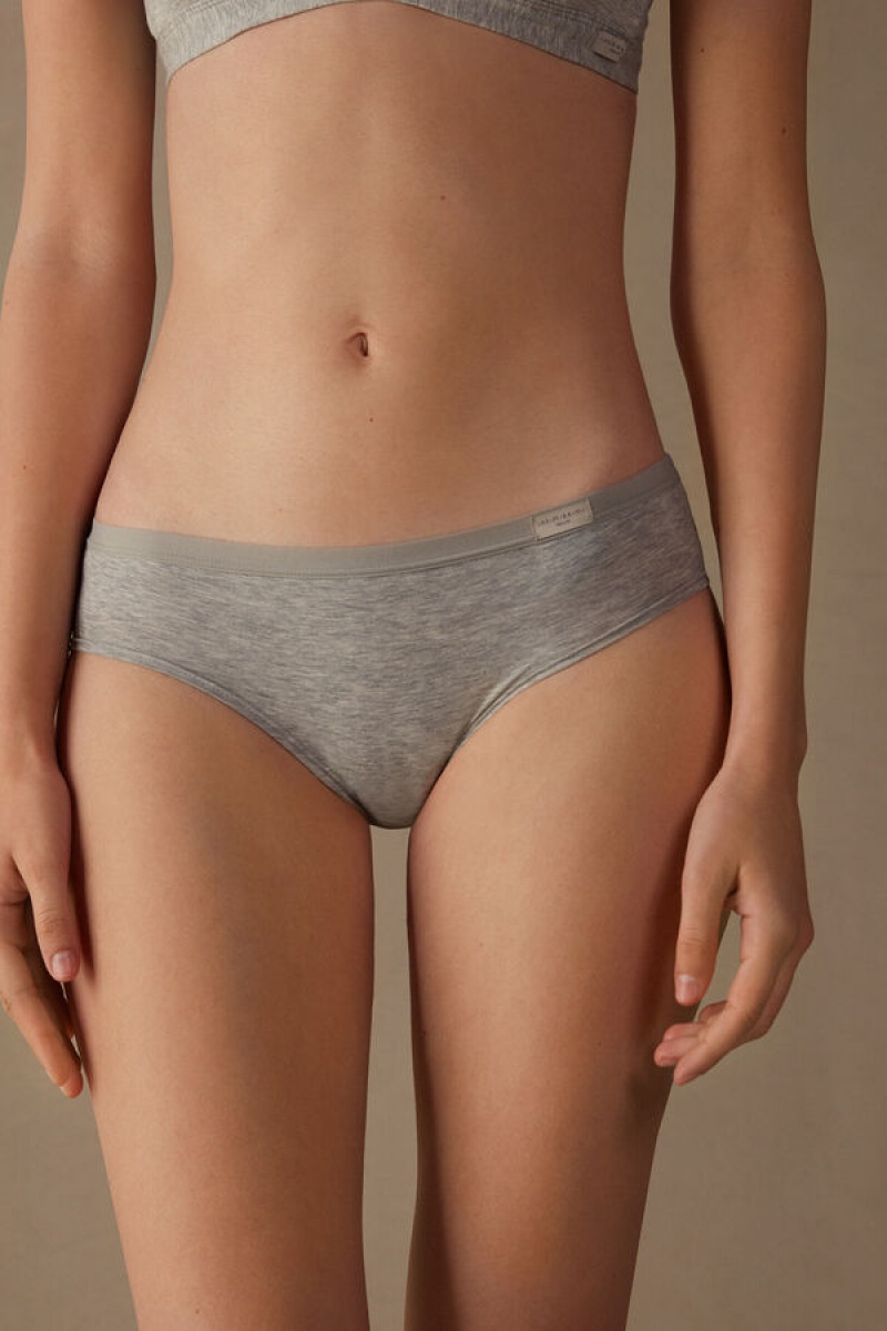 Intimissimi Cozy Panties In Cotton Sive | SN-ITMSM57574