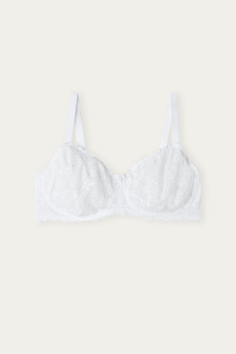 Intimissimi Daniela Balconette Bra In Lace Bijele | SN-ITMSM56456