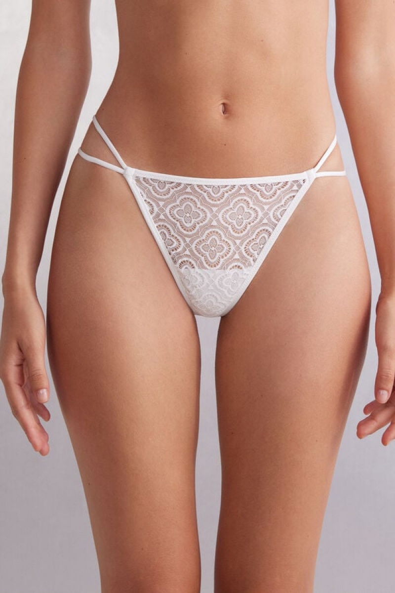 Intimissimi Delicious String Thong Bijele | SN-ITMSM57743