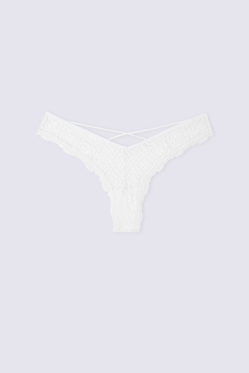 Intimissimi Delicious ‘80s Stil Brazilian Bijele | SN-ITMSM57475