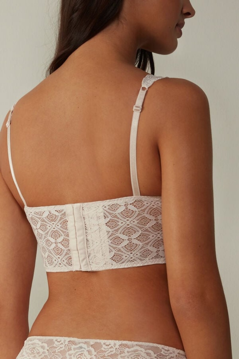 Intimissimi Eleonora Balconette Bra In Lace Bež | SN-ITMSM56454