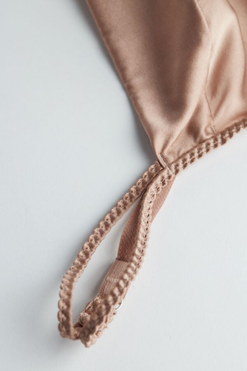 Intimissimi Emma Silk Triangle Bra Bež | SN-ITMSM56610