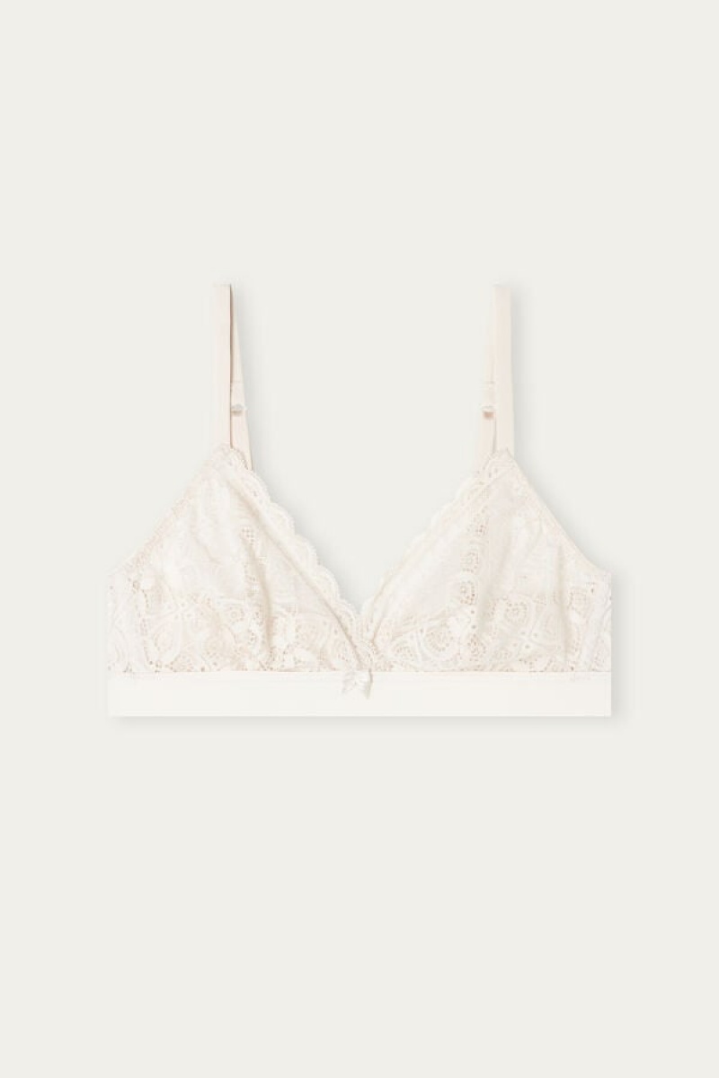 Intimissimi Emma Triangle Bra In Lace Bež | SN-ITMSM56649