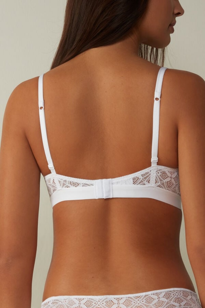 Intimissimi Emma Triangle Bra In Lace Bijele | SN-ITMSM56650