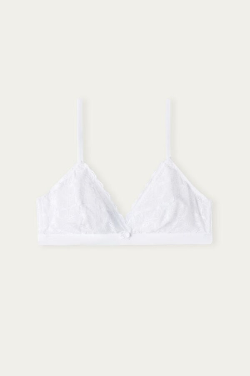 Intimissimi Emma Triangle Bra In Lace Bijele | SN-ITMSM56650