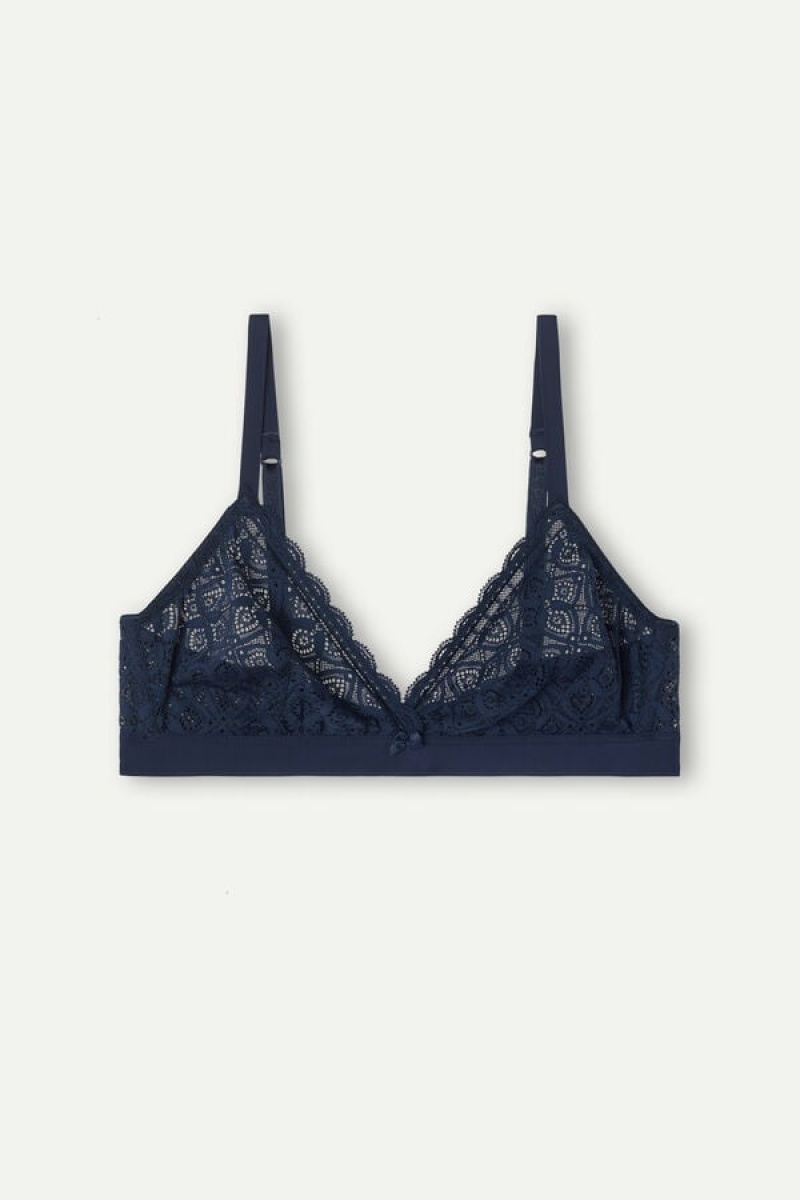 Intimissimi Emma Triangle Bra In Lace Plave | SN-ITMSM56658