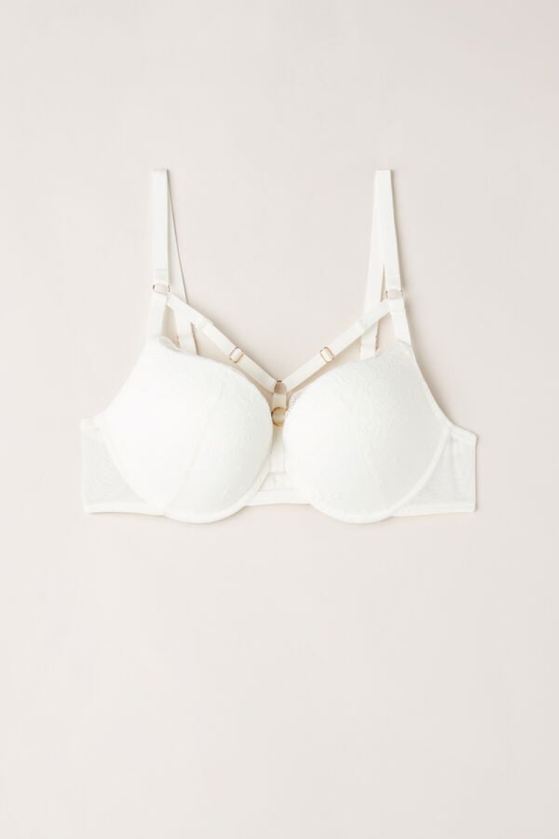 Intimissimi Fearless Femininity Elettra Super Push-up Bra Bijele | SN-ITMSM56759