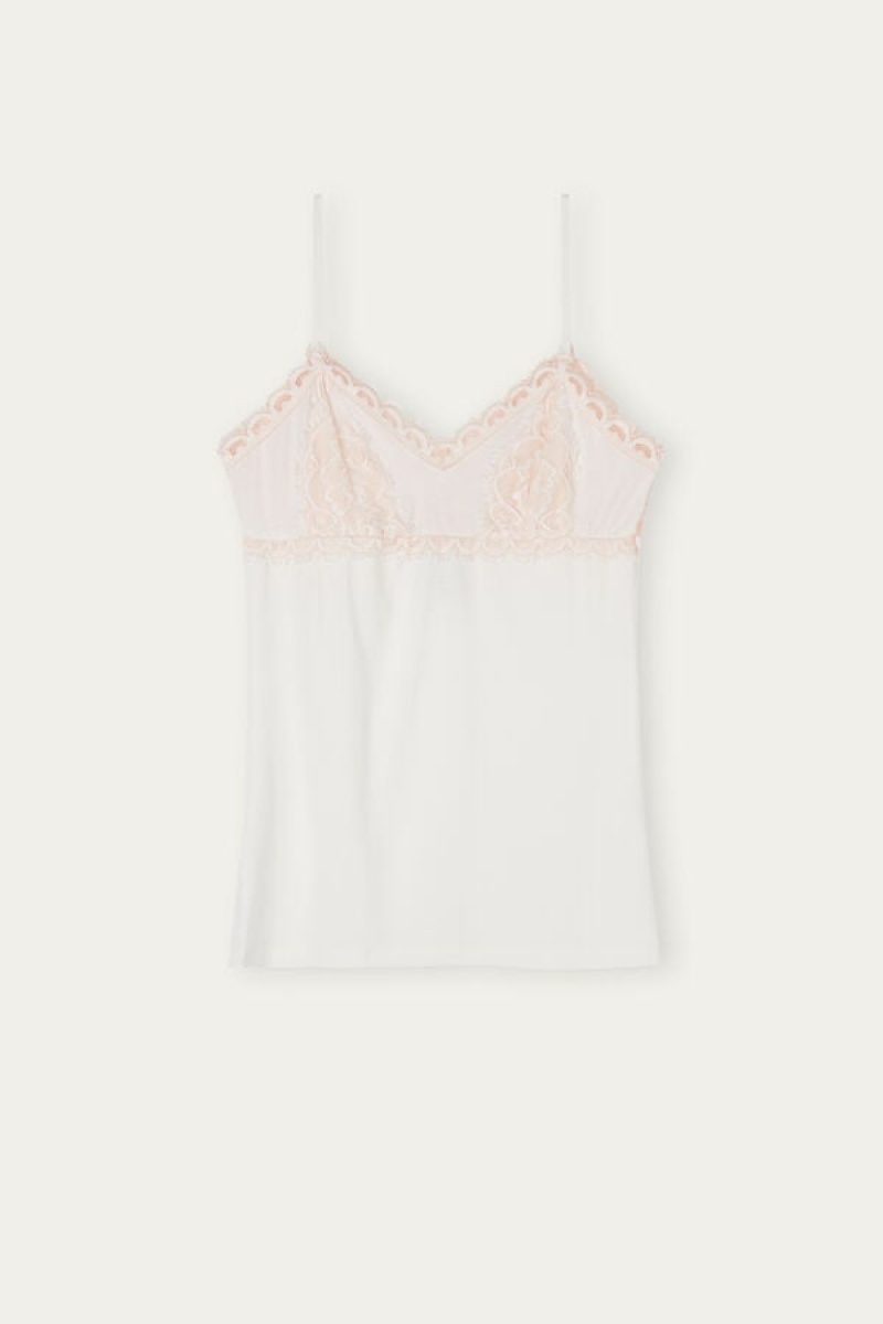 Intimissimi Floral Groove Modal Top Roze | SN-ITMSM57962