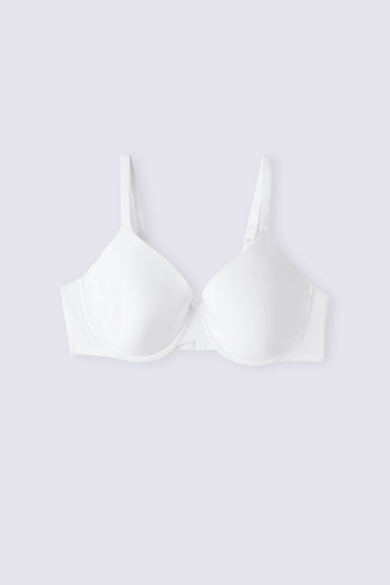 Intimissimi Francesca Ultralight Microfiber Balconette Bra Bijele | SN-ITMSM56427