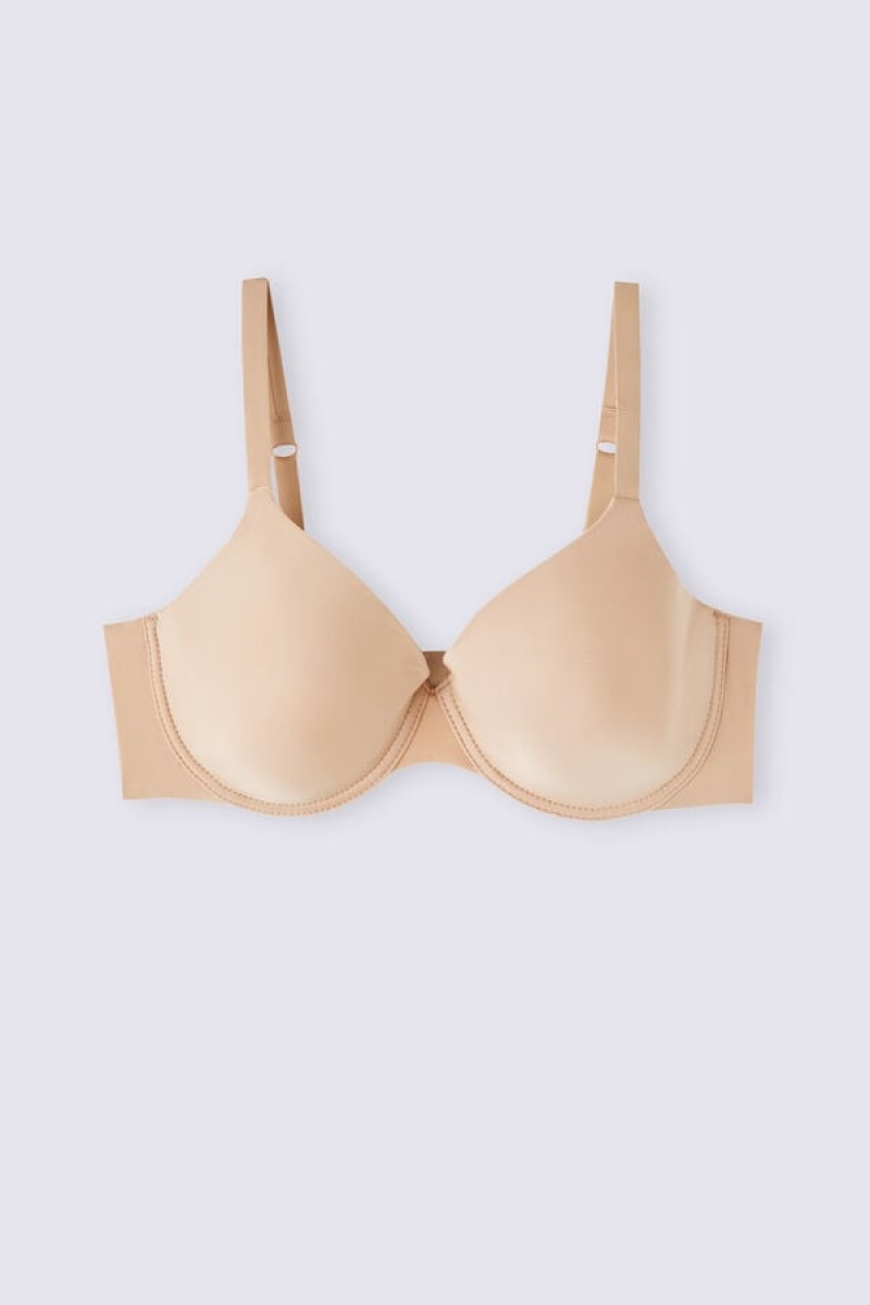 Intimissimi Francesca Ultralight Microfiber Balconette Bra Bež | SN-ITMSM56428