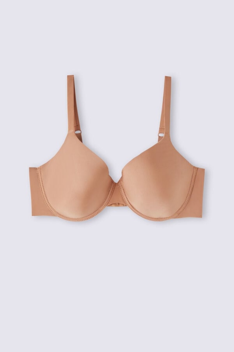 Intimissimi Francesca Ultralight Microfiber Balconette Bra Bež | SN-ITMSM56436