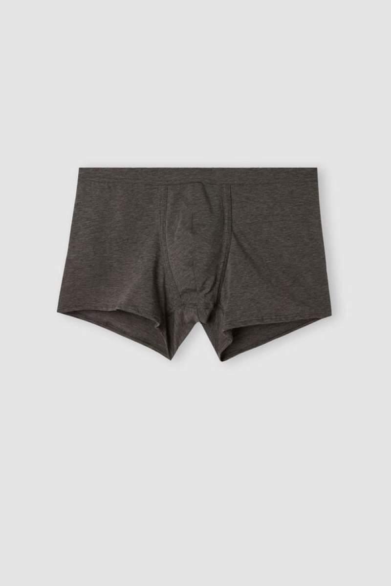 Intimissimi Fresh Supima® Cotton Boxers Tamno Sive | SN-ITMSM58499