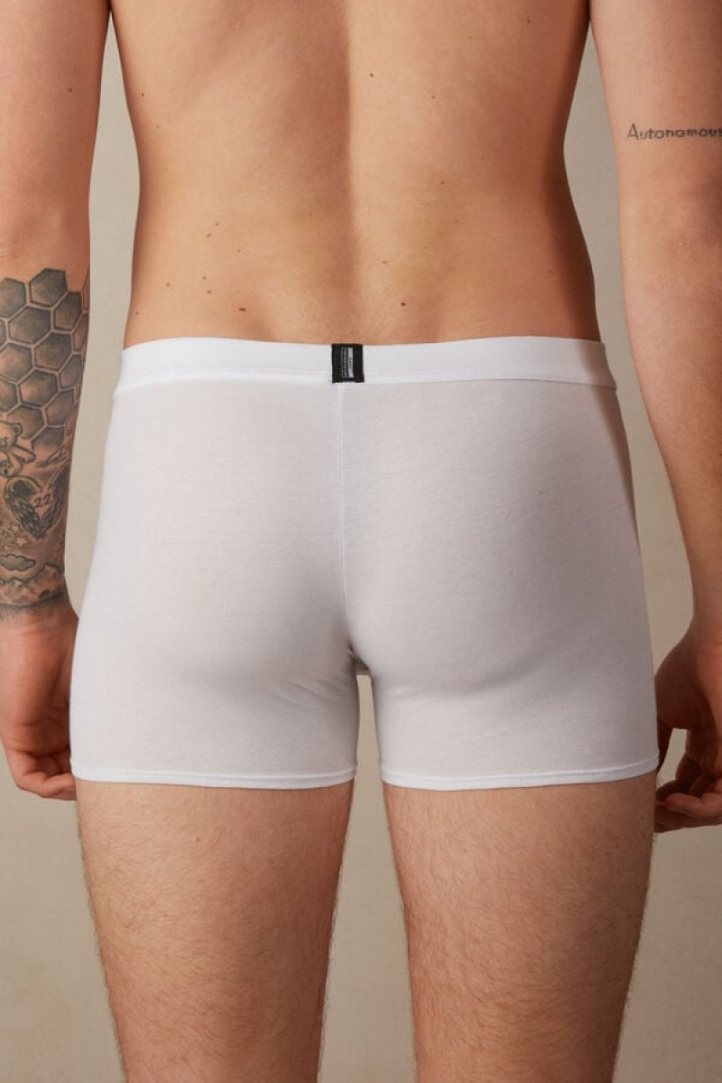 Intimissimi Fresh Supima® Cotton Boxers Bijele | SN-ITMSM58502