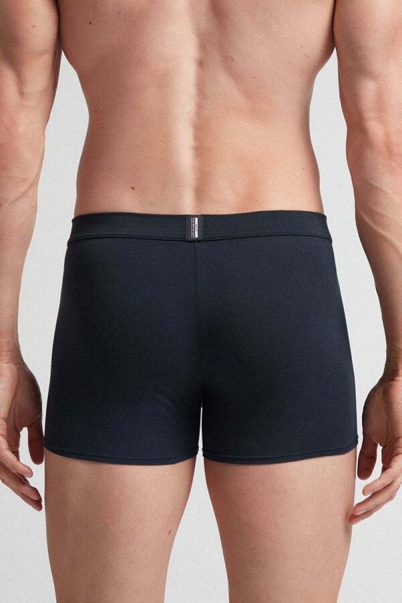 Intimissimi Fresh Supima® Cotton Boxers Plave | SN-ITMSM58503