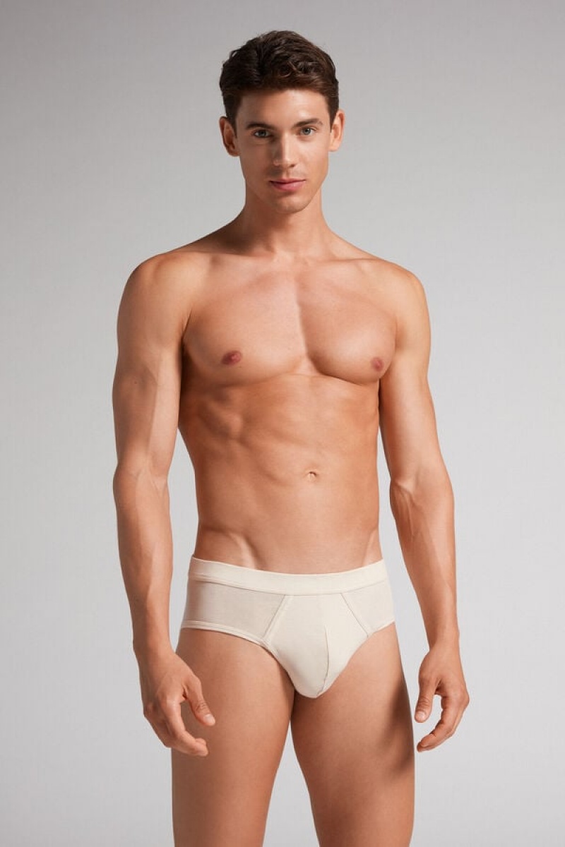 Intimissimi Fresh Supima® Cotton Briefs Bež | SN-ITMSM58562